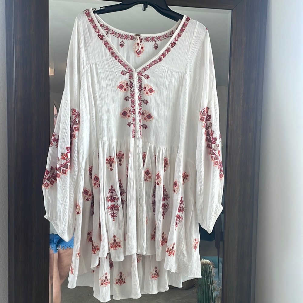 Free people embroidered tunic